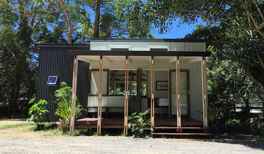 Tiny house container avec terrasse